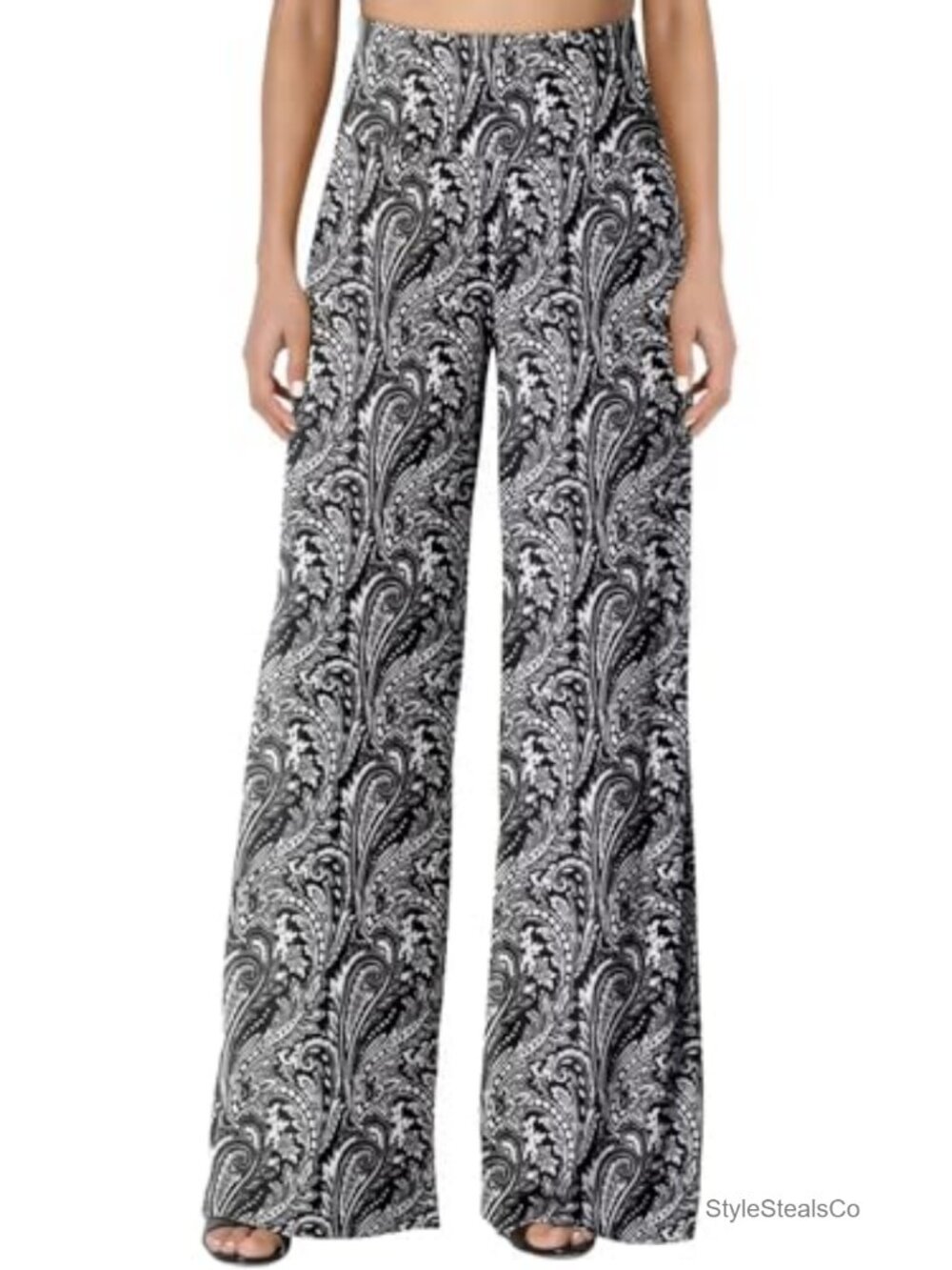 Womens High Waist Wide Leg Palazzo Lounge Pants S-3XL Stretchy